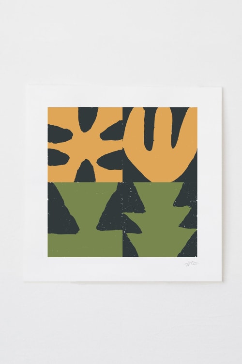 Crocus - Amber | 24 x 24 | Print on Paper | Prints by Upton