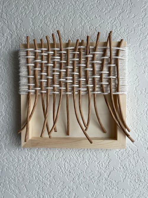 Woven Tile- Earth Series no. 2 | Wall Sculpture in Wall Hangings by Mpwovenn Fiber Art by Mindy Pantuso
