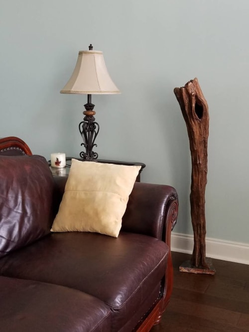 Driftwood Sculpture "Alphorn" with Marble Base | Sculptures by Sculptured By Nature  By John Walker
