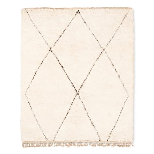 Beni ourain rug, All wool berber moroccan rug | Area Rug in Rugs by Benicarpets