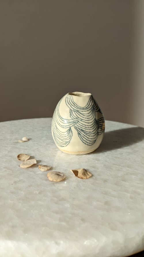 Mini bud vase | Vases & Vessels by TinyDogCeramics