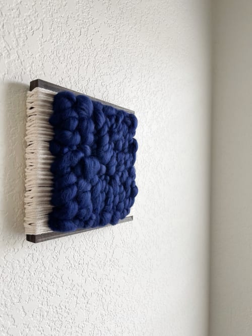 Woven Tile- Fluff Series no. 1 | Wall Sculpture in Wall Hangings by Mpwovenn Fiber Art by Mindy Pantuso