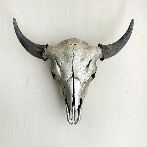 Bison Skull - Gilded | Wall Hangings by Farmhaus + Co.