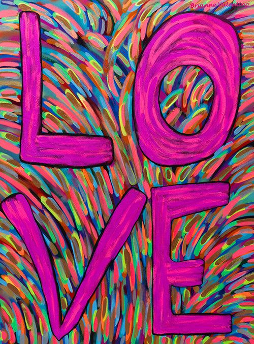 Love | Oil And Acrylic Painting in Paintings by Brianne Valentino