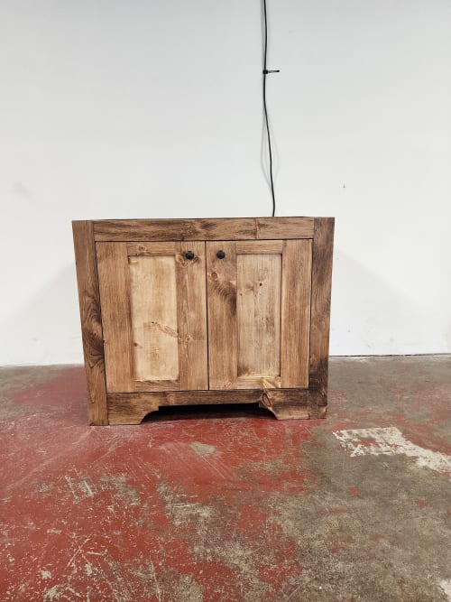 MODEL 1093 - Custom Single Sink Vanity | Furniture by Limitless Woodworking