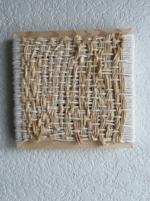 Woven Tile- Earth Series no. 1 | Tapestry in Wall Hangings by Mpwovenn Fiber Art by Mindy Pantuso