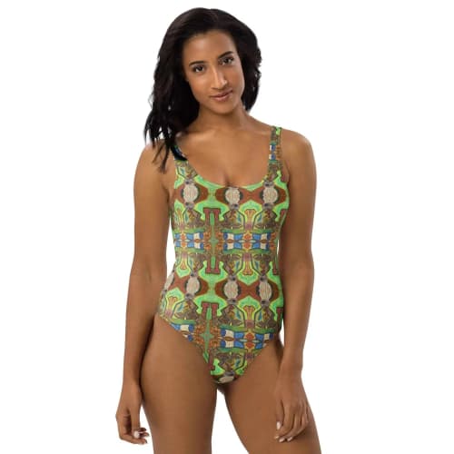 One Piece Swimsuit - Fragmented Soul - Cubist Art | Work by Eman's Gallery