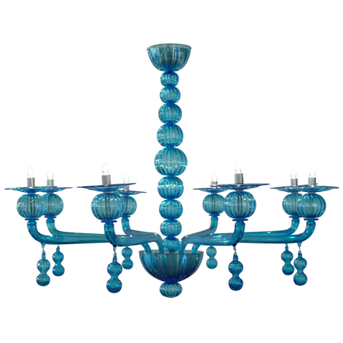 Alan Mizrahi WM118 Aquamarine Murano | Chandeliers by Alan Mizrahi Lighting Design
