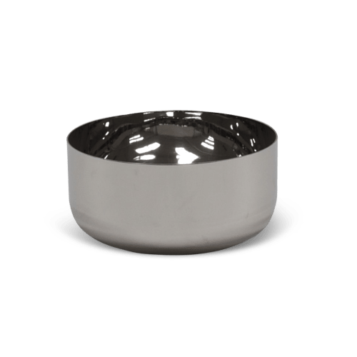 Modern Small Bowl In Stainless Steel | Dinnerware by Tina Frey