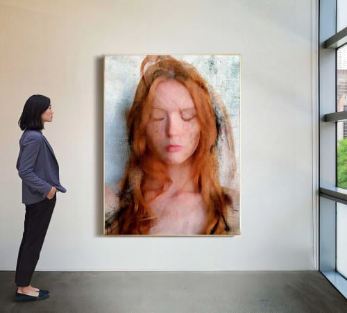Portrait 468 – Large Format Contemporary Female Portrait Print | Prints by Dario Moschetta