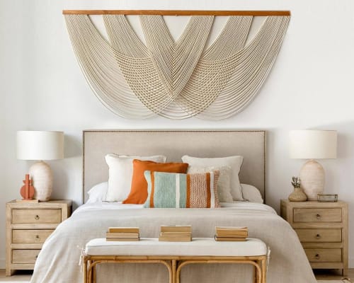 Handwoven Fiber Wall Art - Modern Boho Decor for Stylish Homes | Macrame Wall Hanging in Wall Hangings by RavaTapestryArt
