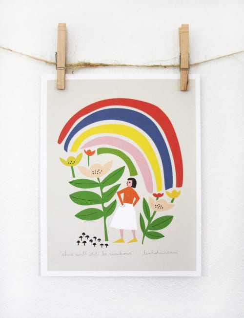 There Will Still Be Rainbows Print | Prints by Leah Duncan