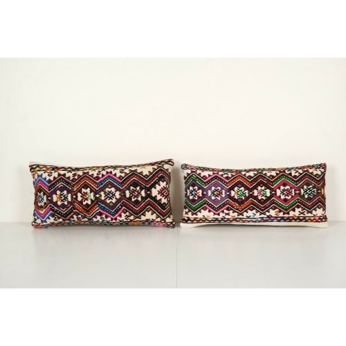 Vintage Emboridery Kilim Pillowcase Throw Rug Pillow | Linens & Bedding by Vintage Pillows Store