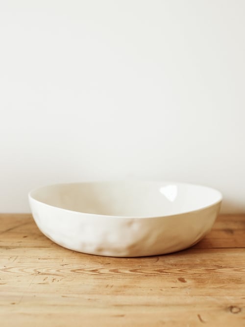 Large Serving Bowl in Milk | Serveware by Barton Croft