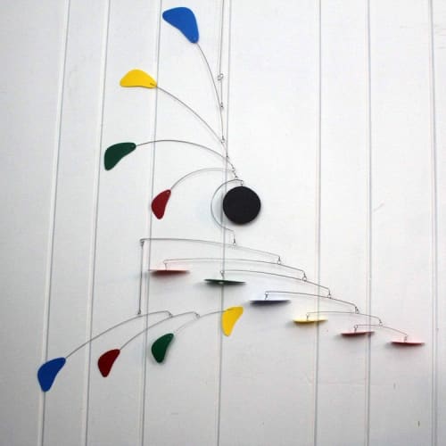 Modern Mobile for Tall or High Ceilings USA - Rainbow | Wall Sculpture in Wall Hangings by Skysetter Designs