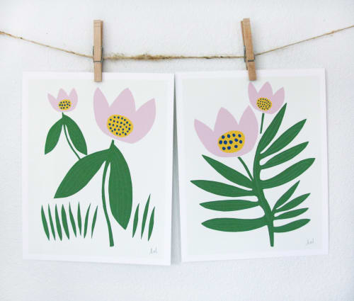 Two Tulips Print Set | Prints by Leah Duncan