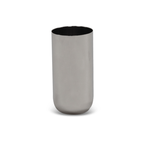 Modern Tall Cup In Stainless Steel | Drinkware by Tina Frey