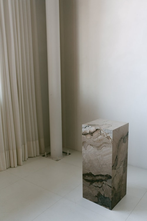 Illusion Bronze Marble Plinth 007 | Side Table in Tables by District Loom