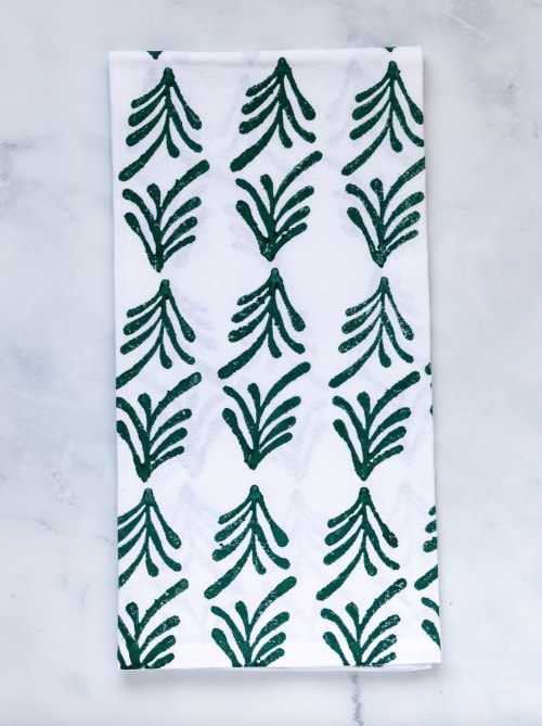 Tea Towel - Palmetto, Evergreen | Linens & Bedding by Mended
