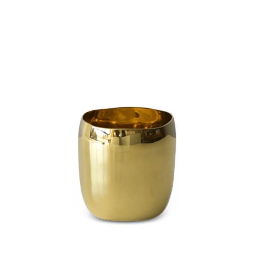 Cuadrado Petite Vessel In Brass | Vases & Vessels by Tina Frey