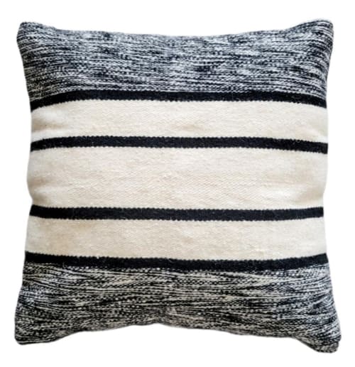 Ola Handwoven Wool Decorative Throw Pillow Cover | Cushion in Pillows by Mumo Toronto