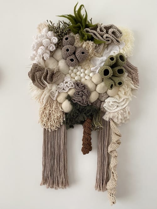 Unique coral reef weaving | Tapestry in Wall Hangings by Awesome Knots