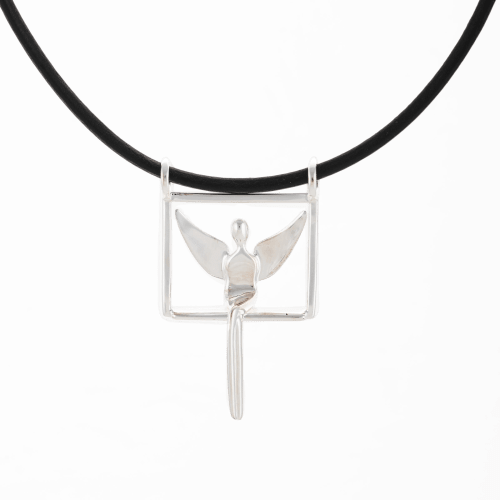 Sterling Silver Angel Pendant | Sculptures by YENNY COCQ