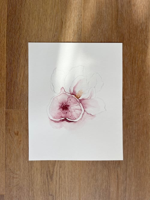 Purple Figs 02 original watercolor | Paintings by Angele K