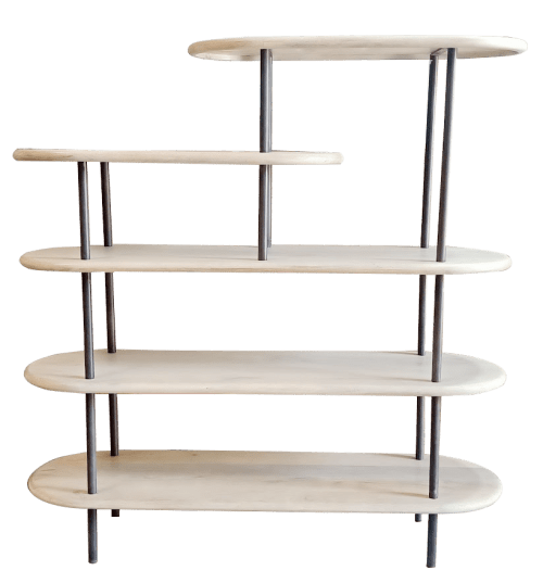 Griffith Oval Bookcase - Large | Work by Mango Furniture Co. Inc.