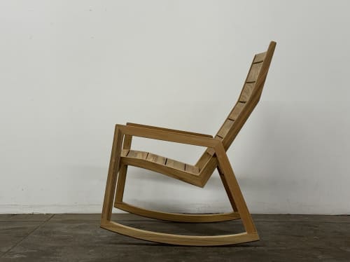 Modern Outdoor Rocking Chair, Lounge chair, USA made | Chairs by Marco Bogazzi