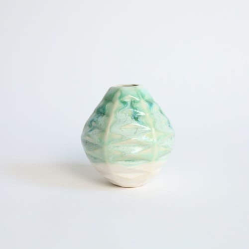 Mini Hex in Jade | Vases & Vessels by by Alejandra Design