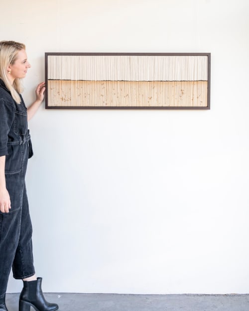 'LINE IN THE SAND' // RE-FRAMED Collection | Wall Hangings by Rianne Aarts / Teddy and Wool Studio