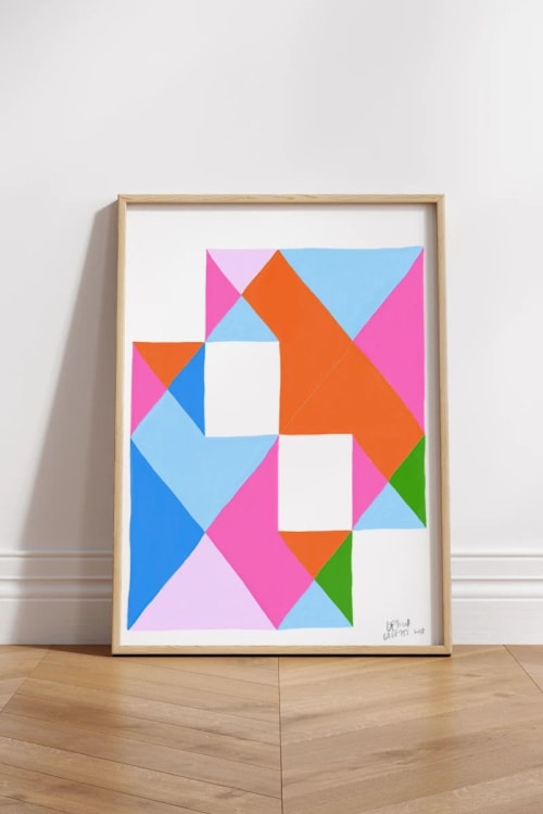 Estudios Geométricos 01 Wall Print | Paintings by OWO Ceramics