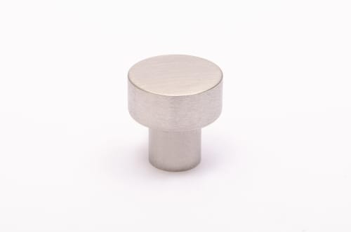 Dot 18 Brushed Stainless Steel Knob | Hardware by Windborne Studios