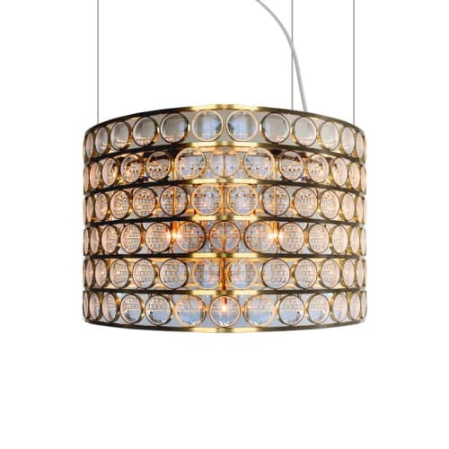 AM9611 Valentino Lenses Circular | Chandeliers by Alan Mizrahi Lighting Design