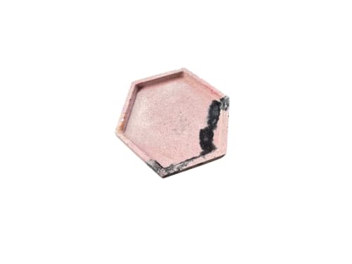 Blush Hex Tray | Decorative Tray in Decorative Objects by RAW & UNIQ