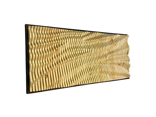 "CREAM" Parametric Wood Wall Art Decor / 100% Solid Wood | Wall Hangings by ArtMillWork Design