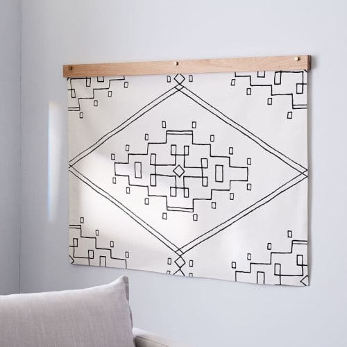 Nevada | Hand Screen-Printed Cotton Tapestry | Wall Hangings by Little Korboose