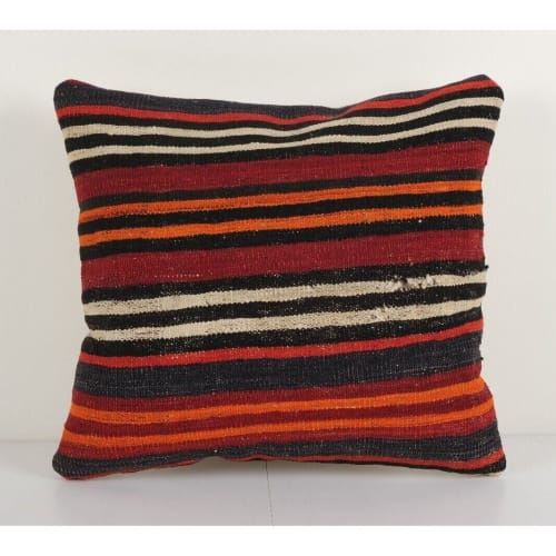 Turkish Kilim Pillow Case, Handmade Decorative Throw Pillow | Pillows by Vintage Pillows Store