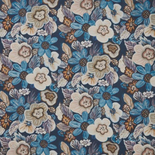 Boogie Oogie Oogie Blue Fabric | Linens & Bedding by Stevie Howell
