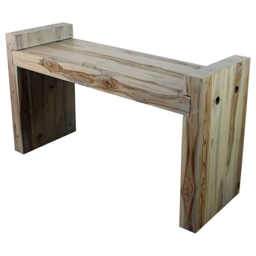 Haussmann® Teak Block Bench 36 x 12.5 x 20.5 inch High KD | Benches & Ottomans by Haussmann®