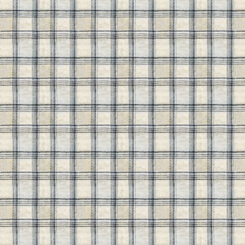 Cheater Plaid, Titanium | Linens & Bedding by Philomela Textiles & Wallpaper