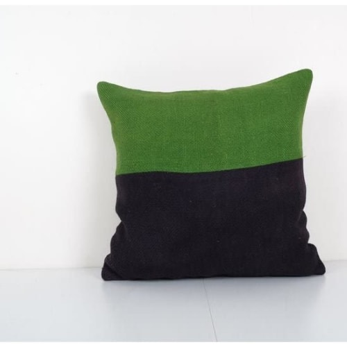 Pillowcase Made from an Wool Anatolian Kilim Cover, Square K | Pillows by Vintage Pillows Store