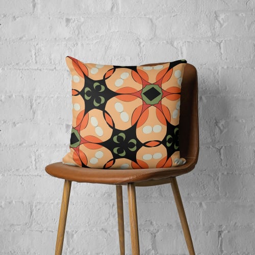 Tropical Floral Throw Pillow | Pillows by Odd Duck Press