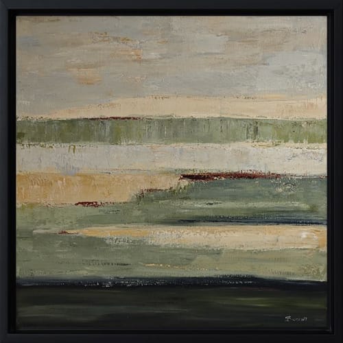 Terres de lumière- paysage abstrait | Decorative Objects by Sophie DUMONT.