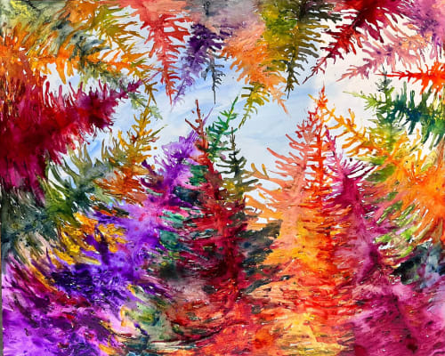 Love Is In The Air, Watercolor on Arches paper | Watercolor Painting in Paintings by Checa Art
