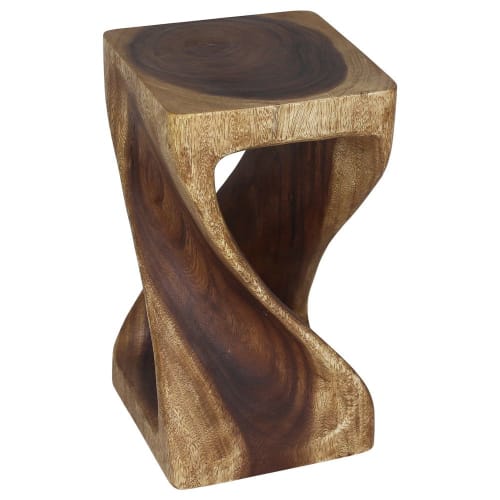 Haussmann® Original Wood Twist Stool 10 X 10 X 18 | Chairs by Haussmann®