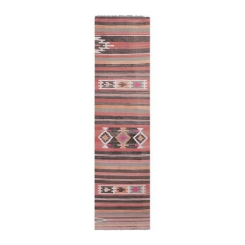 Striped Turkish Kilim Rug Runner 2'9'' X 11'6'' | Rugs by Vintage Pillows Store