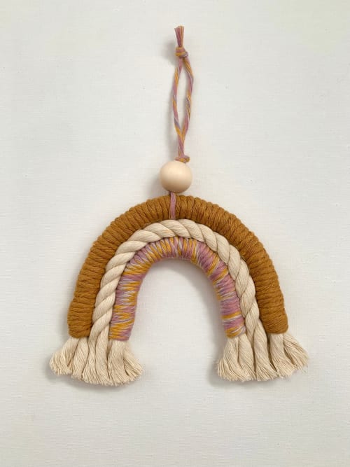 Mini Rainbow Macrame | Macrame Wall Hanging in Wall Hangings by Rosie the Wanderer