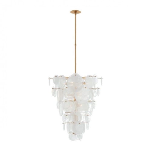 Alan Mizrahi MV3003 Loire Cascading Circular Plates Chandeli | Chandeliers by Alan Mizrahi Lighting Design